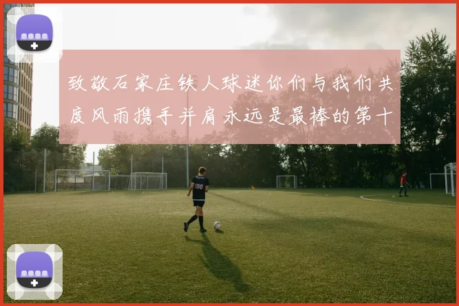 致敬石家庄铁人球迷你们与我们共度风雨携手并肩永远是最棒的第十二人